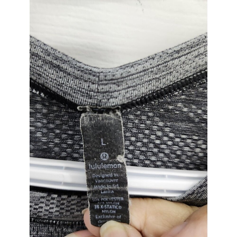 Lululemon Mens Metal Vent Tech Black Anchor Large - Picture 3 of 6